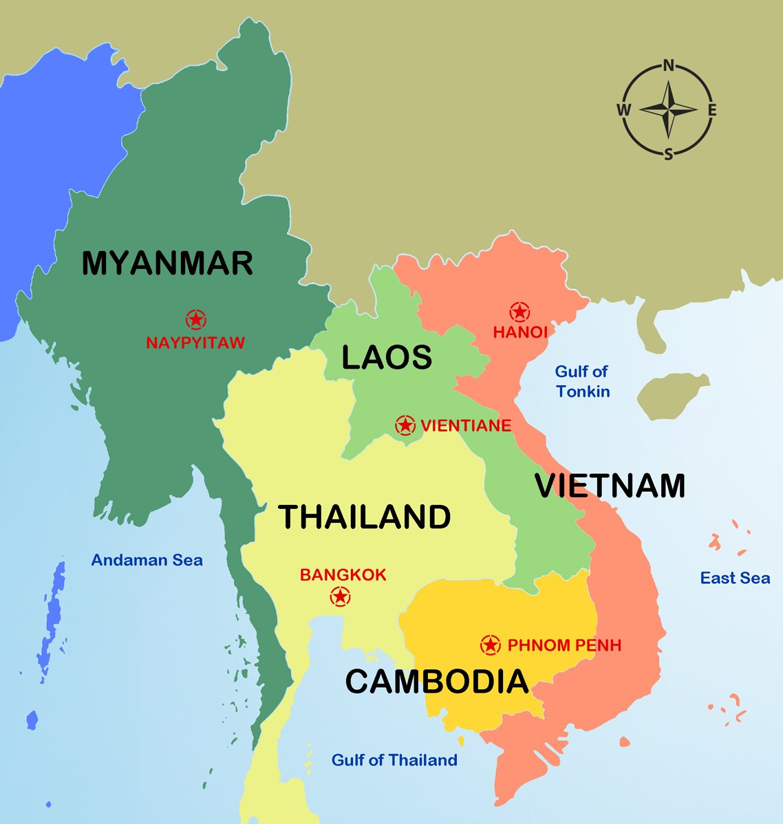 Myanmar Thailand Laos Cambodia Tours