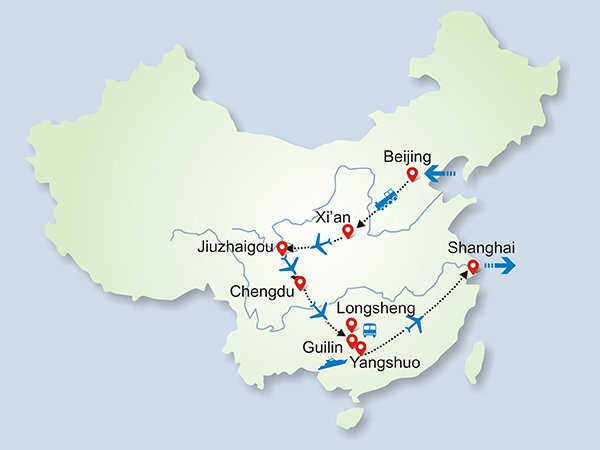 15 Days Jiuzhaigou and Chengdu Wonderland Tour