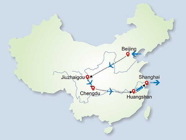 13 Days Trip to Jiuzhaigou and Mt Huangshan