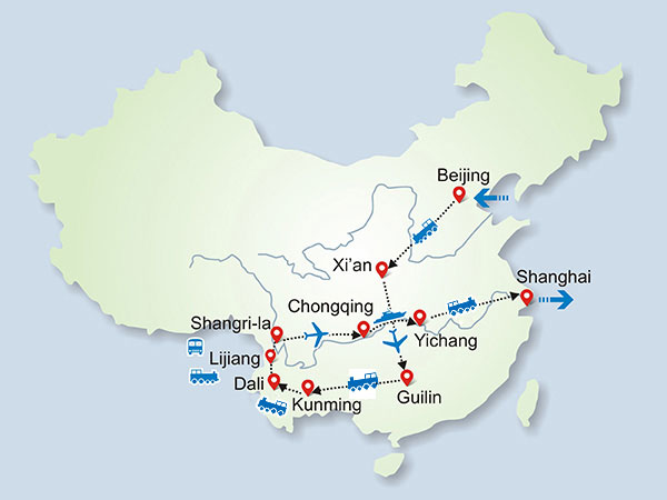 Enjoy the Scenic Yunnan and Mighty Yangtze 21 Days