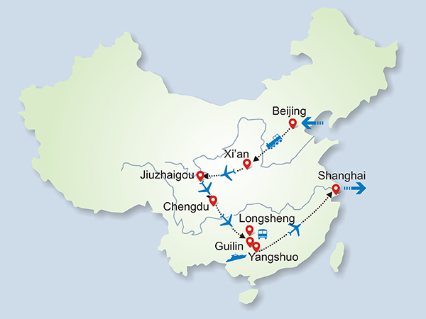 15 Days Jiuzhaigou and Chengdu Wonderland Tour