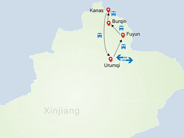 Picturesque Xinjiang Tour to Kanas Lake Tour 7 Days